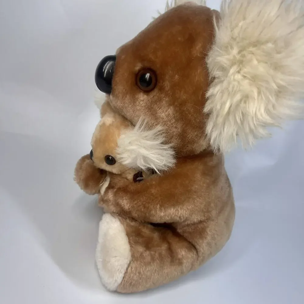 Vintage 1980s Koala Bear Mama & Baby Plush Animal California Stuffed Toys 11”